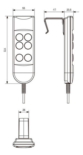 Controlador Reclinável Elétrico Sofá Controlador Manual B