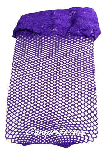 Medias Red Para Liguero Encaje Con Silicon Adherible Morado Morado Red Unitalla
