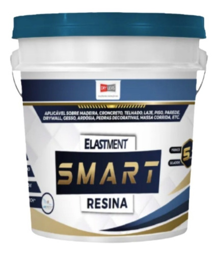 Elastment Smart Resina Base D'água Incolor 5 Em 1 - 3,6 L