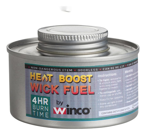 Winco C-f4 Combustible De Rozaduras, 4 Horas, Tapa Giratoria