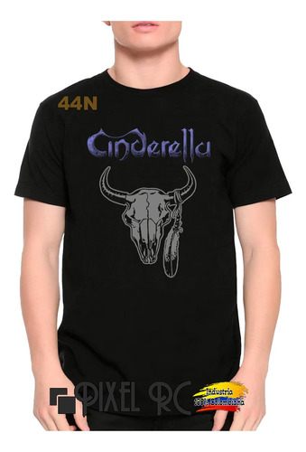 Camiseta Cinderella Banda Glam Rock Tipo Retro Pixel Rc