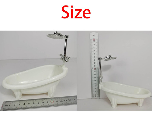 Accesorio De Ducha De Baño Para Casa De Muñecas A Escala