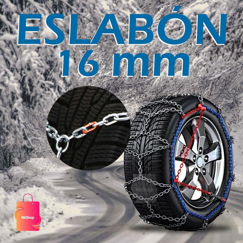 Juego Cadenas Nieve Barro Toyota Hilux Sw4 2016+ 265/60/18
