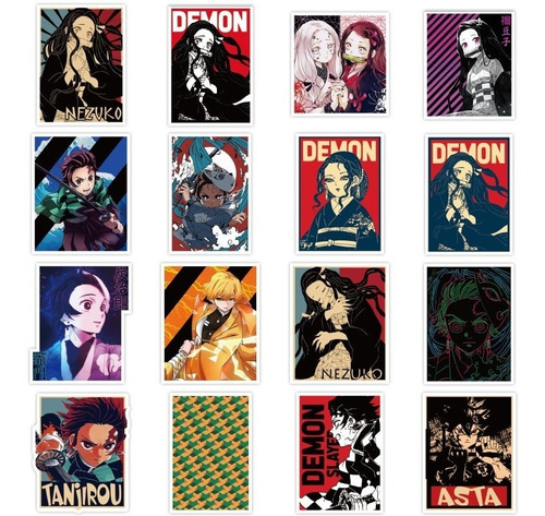 Demon Slayer Kimetsu No Yaiba Set 100 Stickers