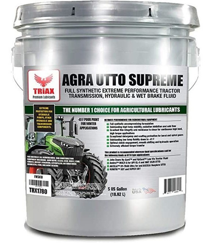Triax Agra Utto Supreme - Full Synthetic Tractor Hydraulic, 