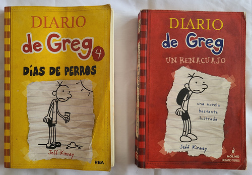 Dos Libros De La Saga Diario De Greg 