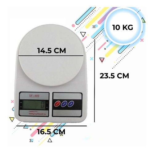 Imagen 2 de 4 de Balanza De Cocina Digital De 1 Grs A 10 Kg Excelente!