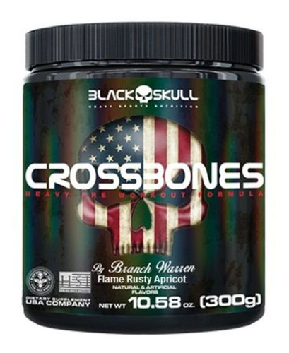 Crossbones - 300g Flame Rusty Apricot - Black Skull