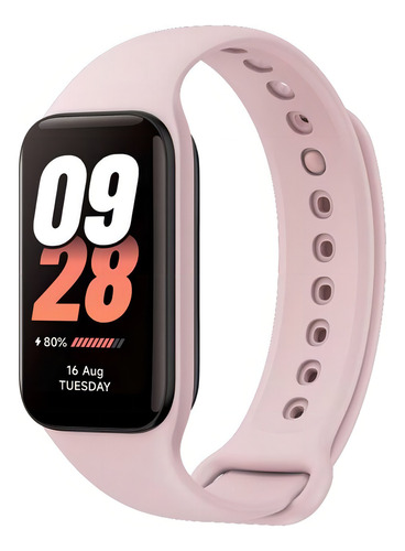 Xiaomi Mi Smart Band 8 Active Pink - Pulseira Activity - Capa preta - moldura preta