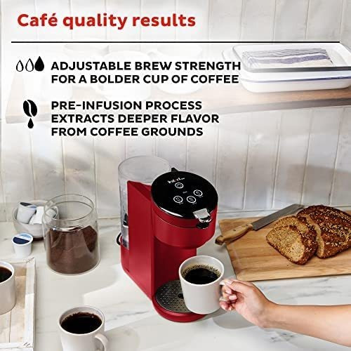 Cafetera Eléctrica Instant Solo 40 Oz Individual - Rojo