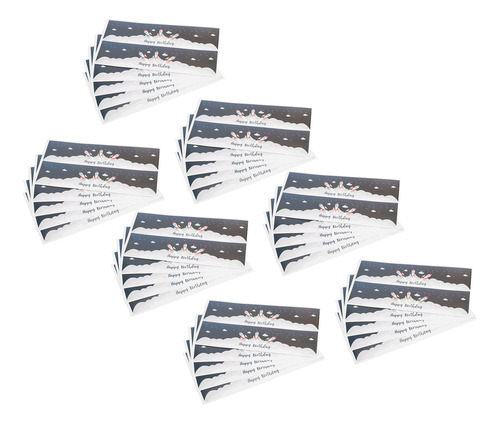 70pcs Space Theme Waterproof Water Bottle Labels