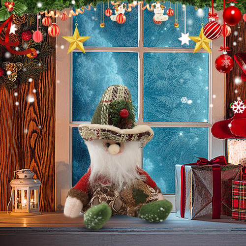 .sj Decoración De Papá Noel Figura De Papá Noel De Navidad