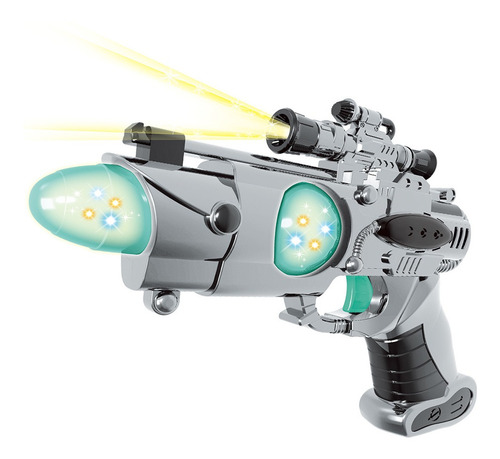 Brinquedo Arma Luz/som Missão Espacial 2021 Dm Toys