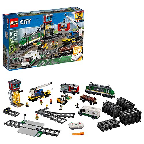 Edificio De Tren De Control Remoto Lego City Cargo Train 601