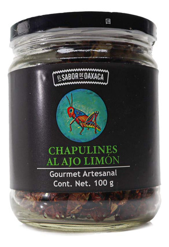 Chapulines Ajo Y Limon Premium, Aperitivos Saludables, Salta