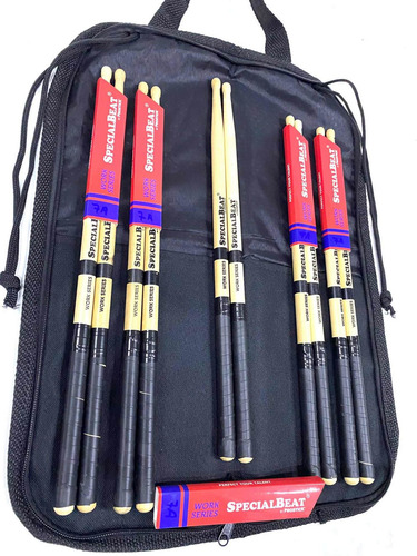 Kit Baqueta 5 Par 7a Specialbeat By Prostick Usa +bag Brinde