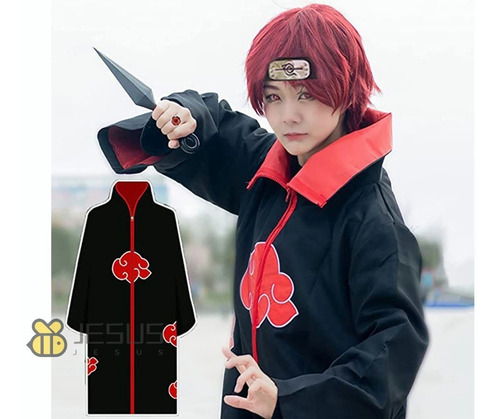 Capa Akatsuki Cosplay Conjunto Ninja/ Naruto Shipudden