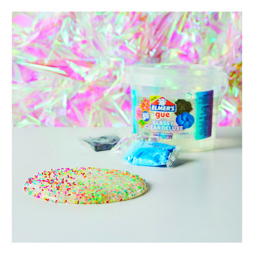 Elmer's Kit Slime Balde 1.4 Lts Clear Deluxe + 5 Mixs
