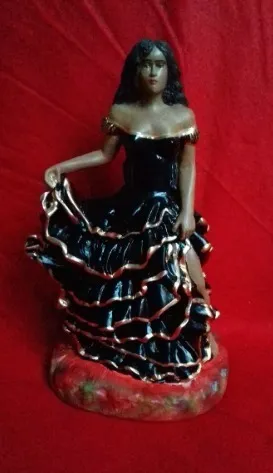 Vestido de hotsell pomba gira preto