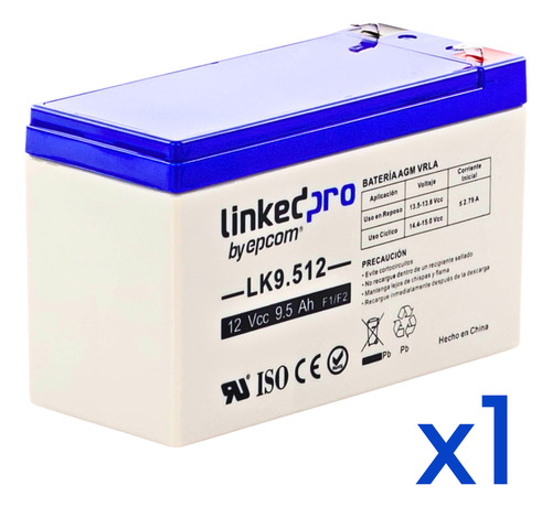 Batería Recargable Respaldo Ups No Break Epcom 12 V 9 Ah