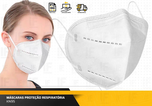 Imagem 4 de 6 de Kit 10 Máscaras N95 Proteção Respiratória Pff2 - Full