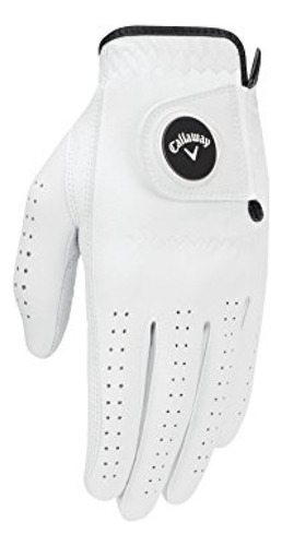 Guante De Golf Callaway Opti Flex Para Hombre, Blanco, Grand