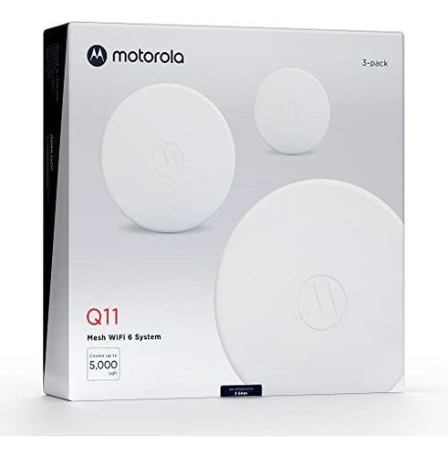 Router Motorola Q11 Wifi Ax3000 3 Pzs 100mbps -blanco