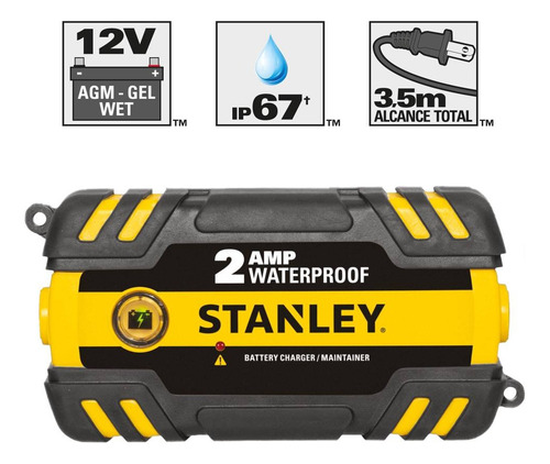 Cargador De Baterías Impermeable 12v 1.5 Amperes Stanley