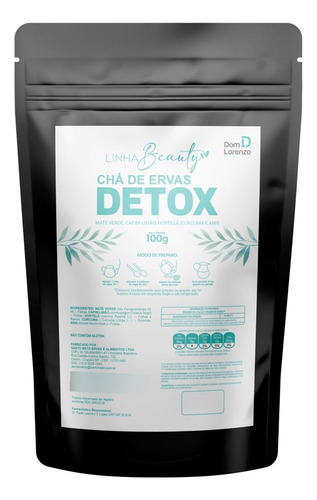 Chá De Ervas Detox Dom Lorenzo 100g Sabor Limão