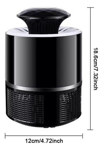 Lámpara Usb Mata Mosquitos Insectos Repelente De Moscas
