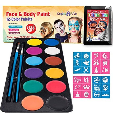 Pintura Facial Niños - Colores Vibrantes Pintar Cara, ...