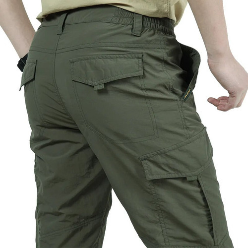 Pantalones Tipo Joggers De Carga Militar Para Hombre