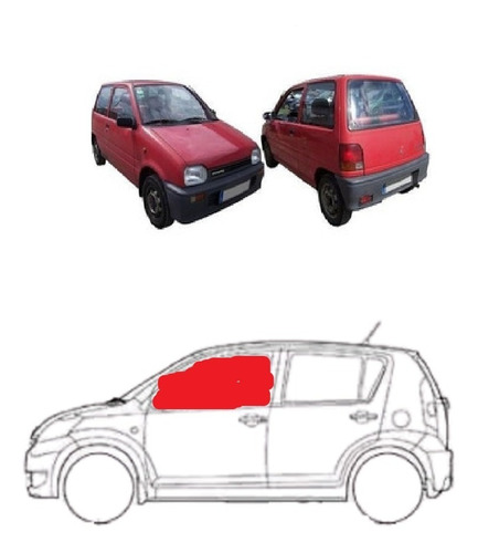 Vidrio De Puerta Daihatsu Cuore 90 En Adelante