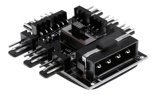 Imagen 2 de 7 de Extensión Spliter Fan Hub 3pin Con 8 Puertos Conector Molex