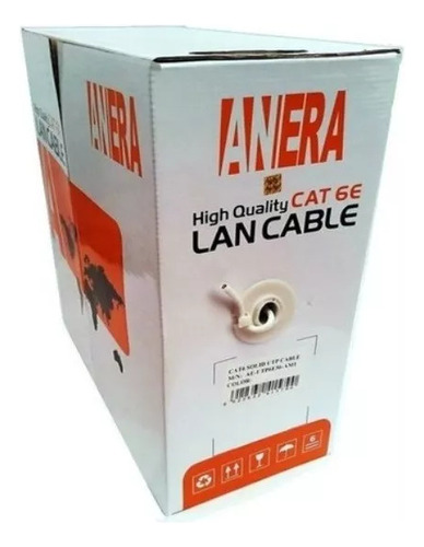 Cable Utp Categoria 6e 305 Metros Cctv + Chaqueta 30/70