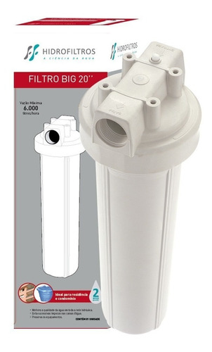 Filtro De Entrada Central Big 20 Poly Flow - Hidro Filtros