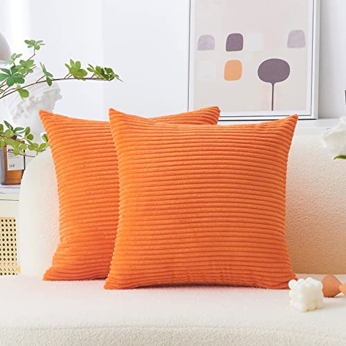 Casa Fundas De Almohada Brillante Quemadura Naranja 979sp