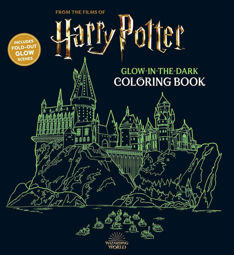 Libro: Harry Potter, Libro Para Colorear Que Brilla En La Os