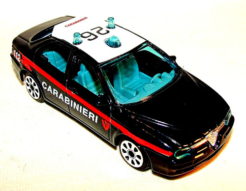 Auto Alfa Romeo 156 Policia 1:43 Burago Coleccion Metal