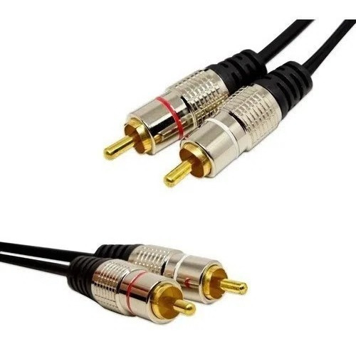 Cabo 2 Rca Macho X 2 Rca Macho Profissional 5,0 Metros