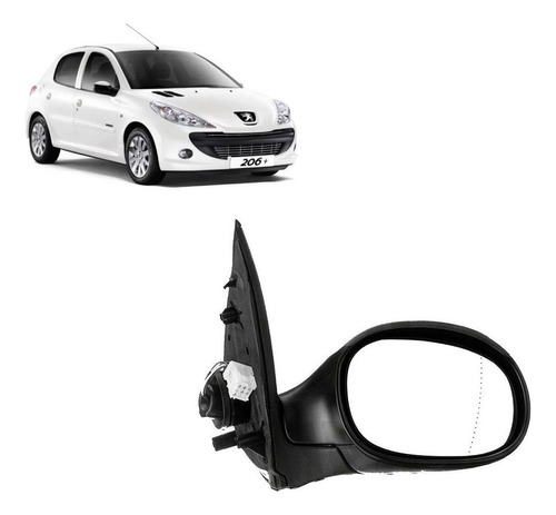 Espejo Izquierdo Para Peugeot 206 2003 Eléctrico 