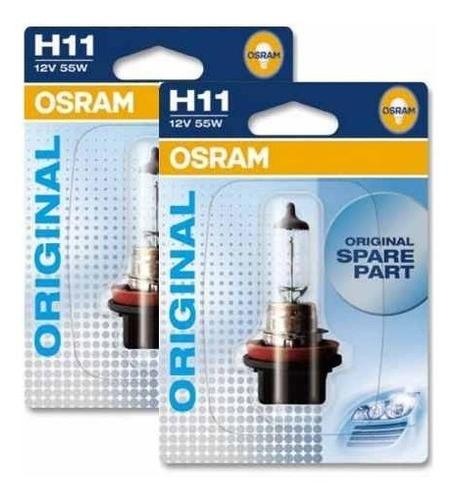 Bombillos Osram X2 Estándar Carro H11  12v  55w  Pgj19-2