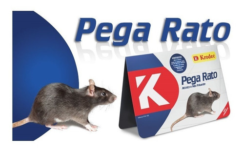 Ratoeira Adesiva Cola Pega Rato Camundongo Krodec - 20 Peças