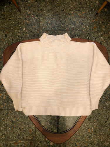 Sweater Zara Lana Talle M Sin Hombros Oversized