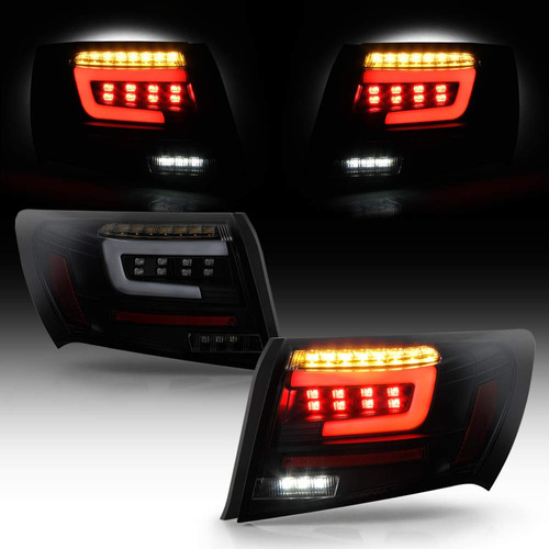 Para Subaru Impreza Wrx Sedan Negro Ahumado Completo Led Luz