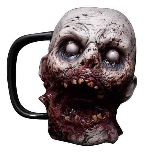 Regalo Taza Agua Cabeza Zombie Terror Sangrient De Halloween