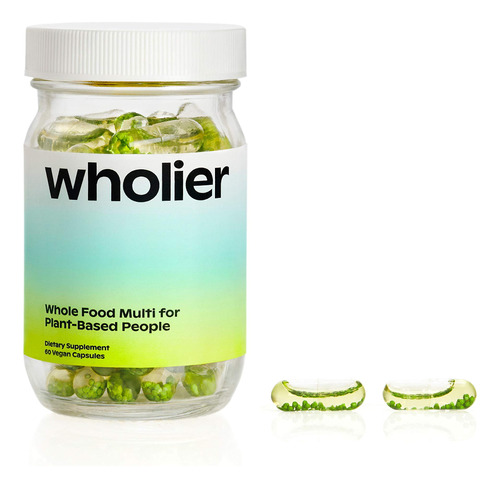 Wholier - Multivitamnico A Base De Plantas. Omega-3 Dha + E