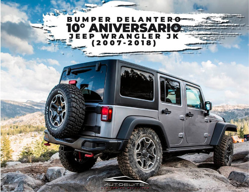 Imagen 7 de 10 de Defensa Facia Bumper Jeep Jk 07 - 17 Trasero 10 Aniversario