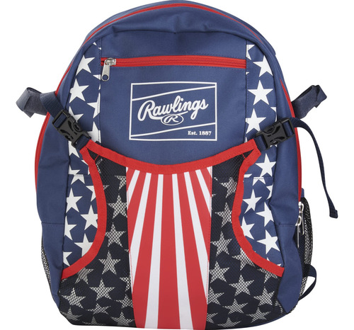 Mochila Infantil Rawlings, Estrellas Y Rayas, 15 X 12 X 6