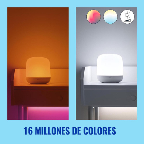Lámpara Inteligente portátil WiZ Hero con luz multicolor controlable Wi-Fi y altavoces inteligentes, perfecta para crear ambientes vibrantes y personalizables en cualquier lugar